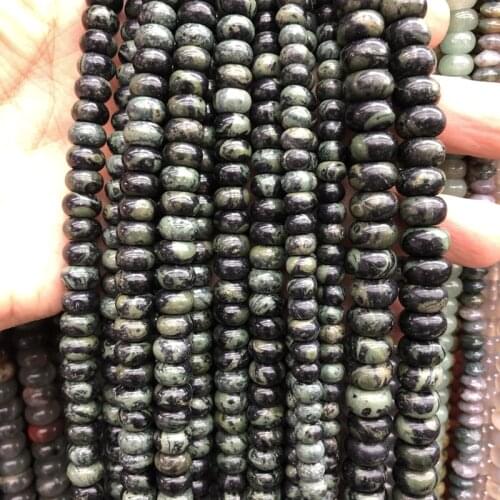 Wholesale A Quality Kambaba Jaspe r Beads,4x6mm 5x8mm Roundel Spacer Gem Stone Loose Beads for jewelry 15.5"/string