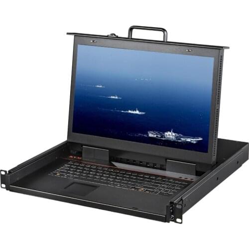 Promotion FHD 1080P High resolution 1u Rackmount KVM switch Console VGA 8port 15.6inch width display LCD KVM Drawer