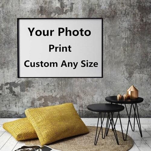 Drop Shipping 1 Pieces Customized Prints Paintings Modular Custom Made Canvas Pictures Home Decor Framework