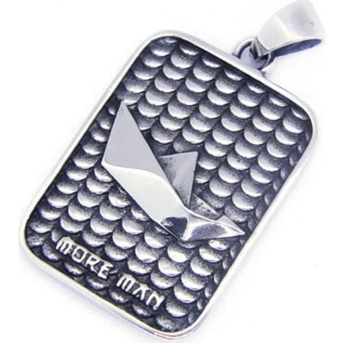 Rany&Roy Newest Polish Paper Boat Pendant 316L Stainless Steel Jewelry Biker Childhood Boat Pendant