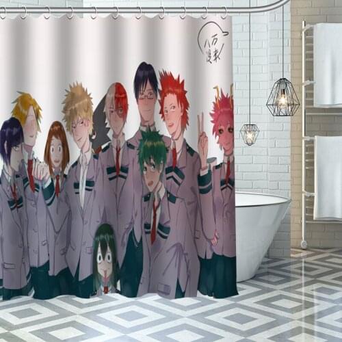 Custom My hero College Shower Curtains Waterproof Fabric Cloth Bathroom Decoration Supply Washable Bath Room Curtain
