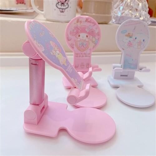 Cute Kawaii Phone Holder Mobile Phone Stand Bracket Tablet Stand Folding Bracket for Mobile Phone Tablet PC Support 4-7.9 inch