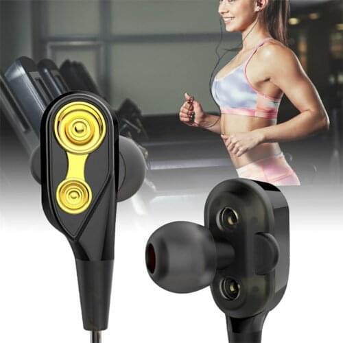 Sports Earbuds 3.5mm Wired Earphones With Microphone Hands Free Hifi Super Bass Phone Headset In-ear Earphone for Table Phone