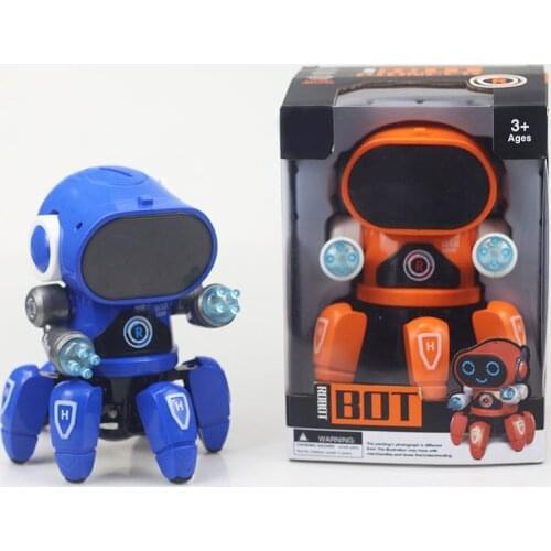 Dancing Electric Claw Fish New Products 6 Robot Light Music Child Boy Hot Toys