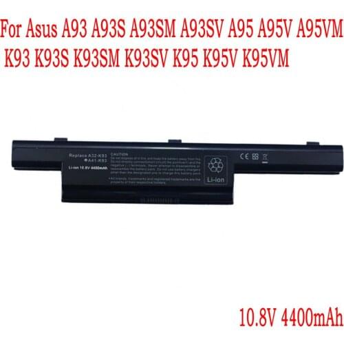 High Quality A32-K93 A41-K93 Laptop battery For Asus A93 A93S A93SM A93SV A95 A95V A95VM K93 K93S K93SM K93SV K95 K95V K95VM