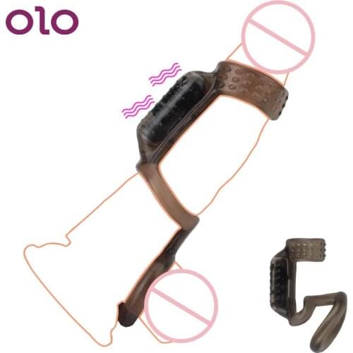 Delay Ejaculation Male Penis Vibrating Ring Sex Toys for Men Dildo Vibrator Sex Shop Cock Rings Single Speed