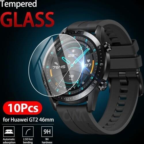 10 Pcs 9H Premium Tempered Glass For Huawei watch GT 2 GT2 46mm Smartwatch Screen Protector Film Accessories for Huawei GT2