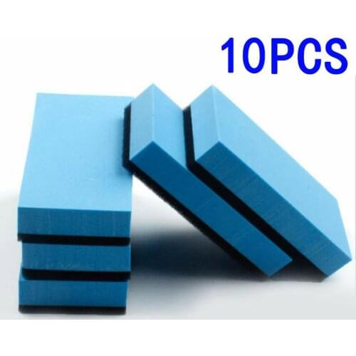 10Pcs Car Ceramic Coating Sponge Glass Nano Wax Coat Applicator Polishing Pads EVA Sponge Accessories Clean Tool
