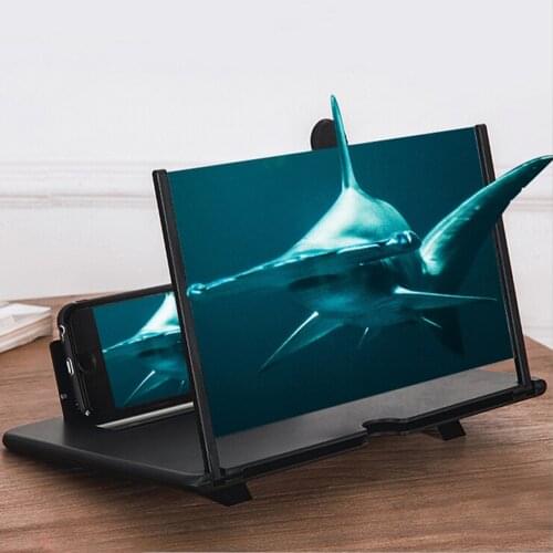 12 inch 3D HD Mobile Phone Screen Magnifier Amplifier Foldable Phone Holder Video Amplifier Projector Smartphone Holder