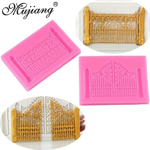 3D Door Window Silicone Mold Frame Cake Border Fondant Cake Decorating DIY Fence Cookie Baking Candy Chocolate Gumpaste Moulds