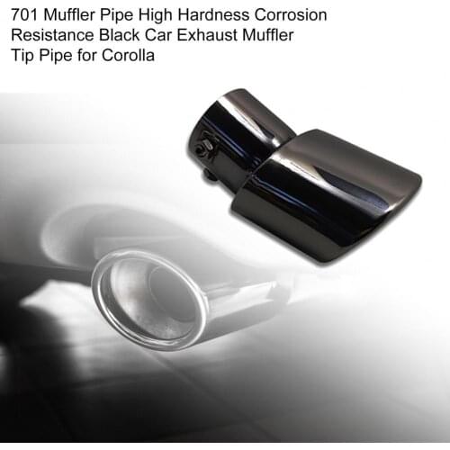 50% Hot Sales!!! 701 Muffler Pipe High Hardness Corrosion Resistance Black Car Exhaust Muffler Tip Pipe for Corolla