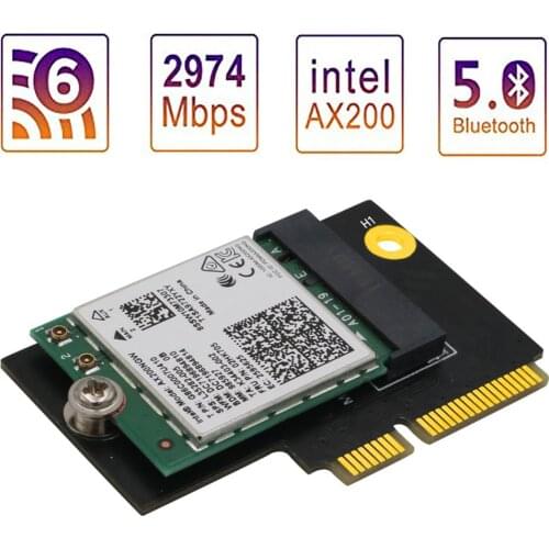 M.2 NGFF key E to Half-size Mini PCI-E Adapter for WiFi6 AX200, 9260, 8265 ,8260 ,7265 card and Y510P Model