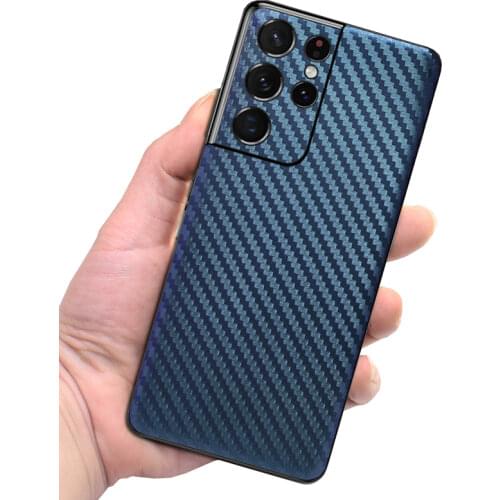 3D Discolored Carbon Fiber Phone Skin For SAMSUNG S21 Ultra Note 20 S20 FE Note10+ S10e S9 S8 Plus A51 A71 Gradient Decal Film
