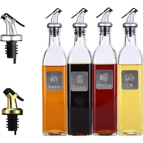 Lock Plug Oil Bottle Stopper Seal Leak-proof Food Grade Rubber Nozzle Sprayer Liquor Dispenser Wine Pourer Kitchen Bar Tools