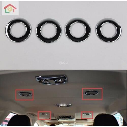 Chrome Roof Air Condition Vent Outlet Rings Trim For Dodge Journey 2011 2012 2013 2014