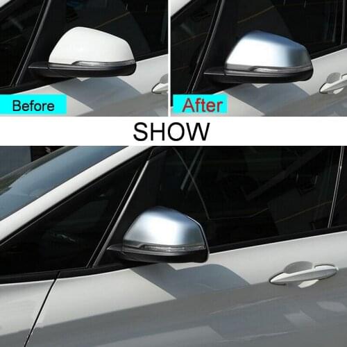 2 PCS Car Styling DIY New ABS Chrome Reversing Mirror Light Box Cover Case Stickers for Bmw 2 Series 218i 2014 Parts Accessories