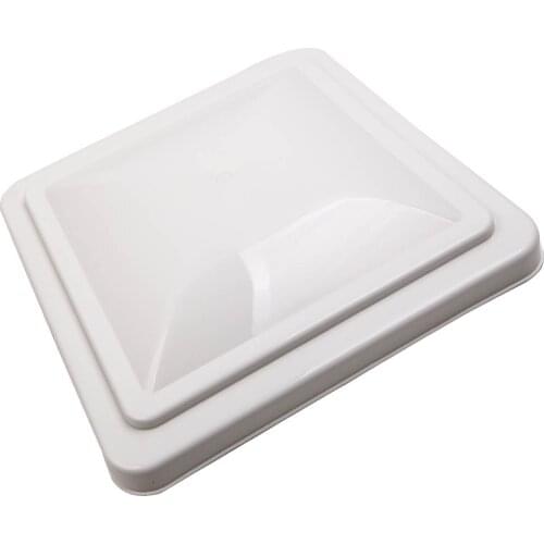 14" x14" White Top RV Roof Vent Cover Lid Ventline For Camper Trailer