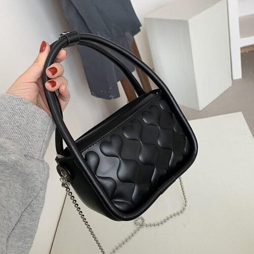 Love Pattern Small PU Leather Fashion Crossbody Bags 2021 Summer Luxury Brand Chain Shoulder Handbags And Purses Lady Tote