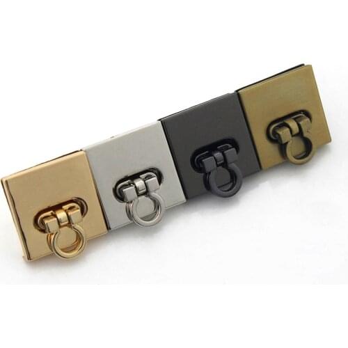 1pcs Metal Square Turn Lock Fashion Special Switch Lock For DIY Handbag Bag Purse Luggage Hardware Closure Bag Parts Accessories