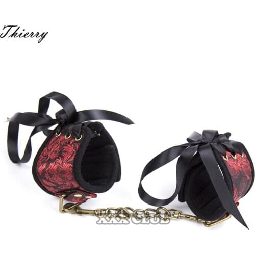 Thierry Handcuffs Footcuffs for couples roleplay,Fetish Bondage Restraints Sex Products Wrist Ankle Cuffs for Adult Games