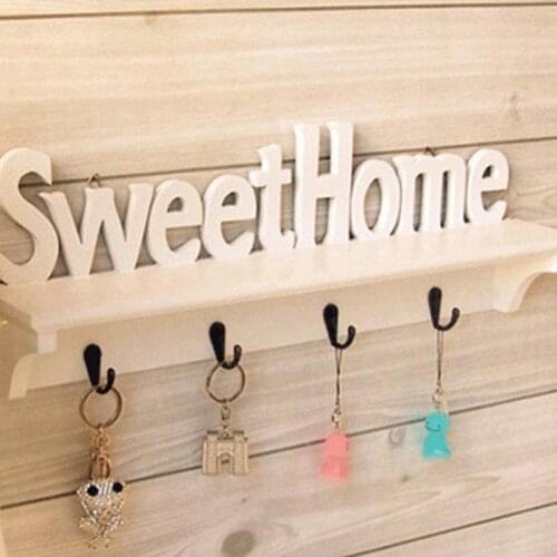 DIY Wall Hangers Wood-plastic Assembly Wall Hook Door Mounted Rack Coat Hat Clothes Key Hanger Home Storage Holder WY