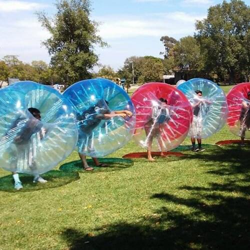 Wholesales Free Shipping TPU Material 10 PCS(5 Red+5 Blue+1 Pump)1.5M In Zorb Ball,Bubble Soccer Bumper Ball For Sale