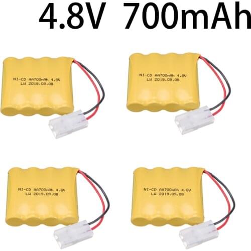 4.8V 700mAh Ni-CD AA Rechargeable Battery Pack For Remote Control Toys Electric Car Nicd 4.8 V Volt Bateria