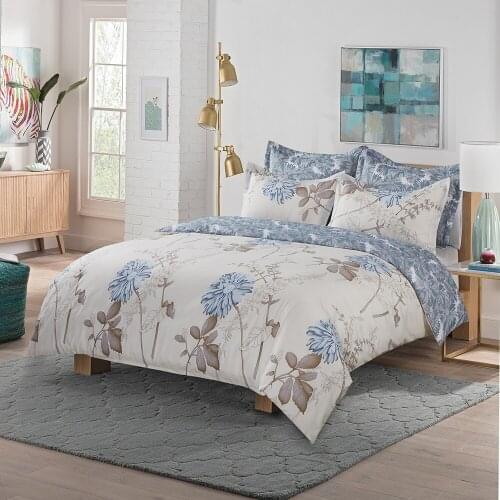 Luxury Flower Print Comfortable Soft Bedding Set Queen King size Duvet Cover PillowCase Quilt bedspread 220x240 160x200