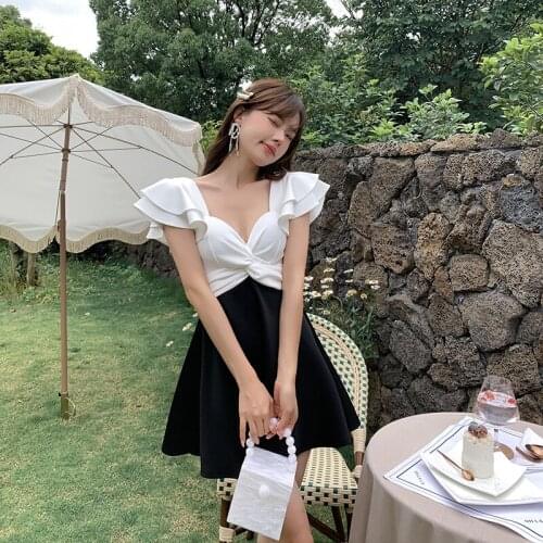 One Piece Swimsuit Ladies Bathing Suit Women Onepiece Plus Size Swimwear Womens Korean Swim Wear Push Up Dress 2021 Cover Fairy