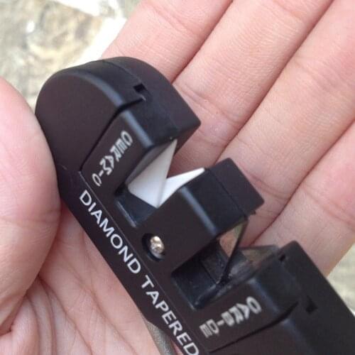 Carbide Knife Whetstone Sharpener Diamond Tool Camp Hike Outdoor Portable Tungsten Ceramic Sharpen Fish Hook Pocket Tools