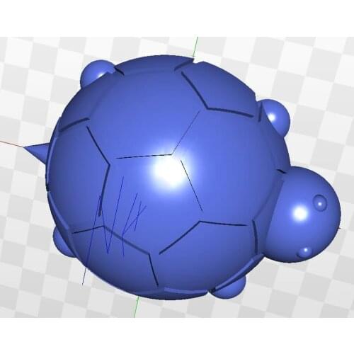 Turtle_1 relief 3d model for cnc in STL file