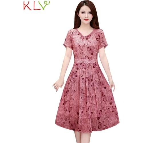 Floral dress women v neck casual knee dress short sleeve party summer dresses pink fashion designer korean clothes vestidos 19dc