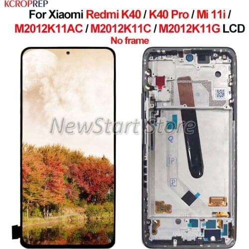 For Xiaomi Redmi K40 K40 Pro LCD Display Touch Screen Digitizer Assembly For Xiaomi Mi 11i M2012K11AC M2012K11C M2012K11G lcd