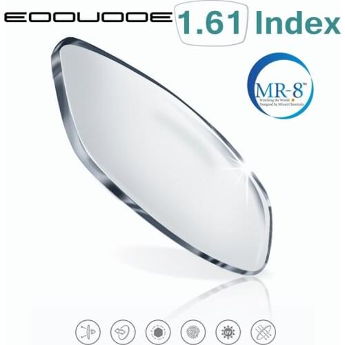1.61 MR-8 Aspheric Glasses Lenses Myopia Hyperopia Presbyopia Optical Lens Prescription