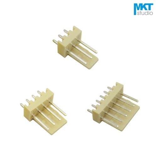 100Pcs KF2510 2.54mm Pitch Straight Pin Male Box Header Wafer 2P 3P 4P