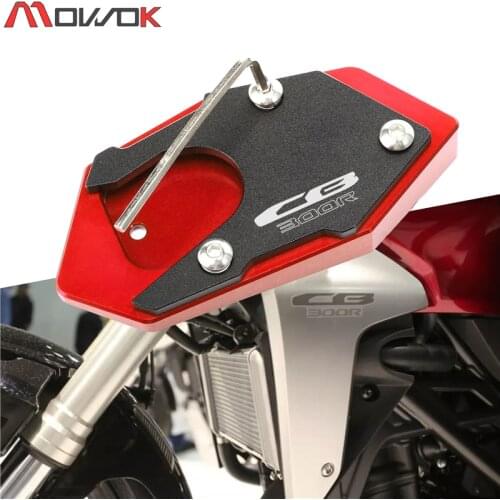 For HONDA CB300R CB 300R CB250R CB 250R 2018-2020 Motorcycle CNC Aluminum Side Stand Enlarger Plate Kickstand Enlarge Extension