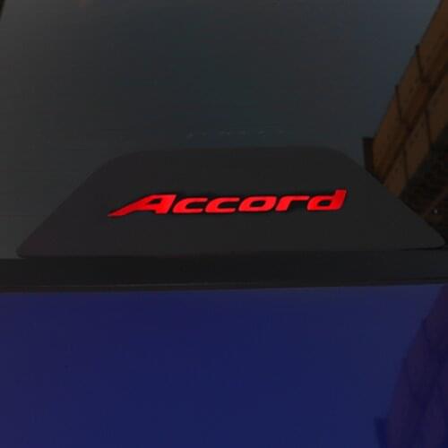 Carbon Fiber Car Brake Lights Decorative Cover High Mount Stop Lamp Stickers for Honda Accord 2018 2019 Modified Accessories