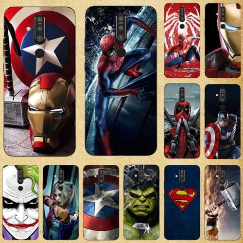 Super Hero Phone Case Cover For Nokia X71 X7 X5 X6 X 6 3.1C 3.1A Soft Silicone Back Cover For Nokia 105 2017 2019 Painting Bags