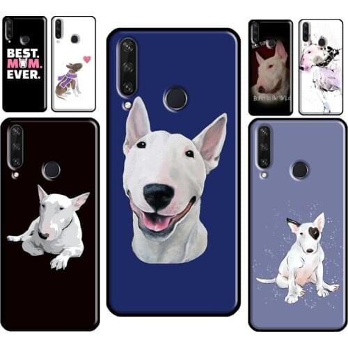 English Bull Terrier Dog For Huawei Y3 Y5 Y6 Y7 2017 2018 Y9 Prime 2019 Y7A Y6P Y5P 2020 Nova 5T 2i 3i Phone Case