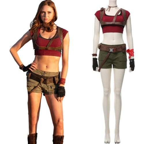 Movie Jumanji The Next Level Ruby Roundhouse Cosplay Outfit Costume Full Suit Halloween Costumes