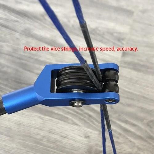 Archery Hunting Compound Bow Bowstring Splitter Roller Glide Bow String Separator