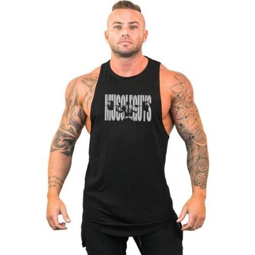 Brand Bodybuilding Clothing Casual Cotton Gym Tank Tops Men Sleeveless Fashion Undershirt Fitness Stringer Muscle Workout Vest