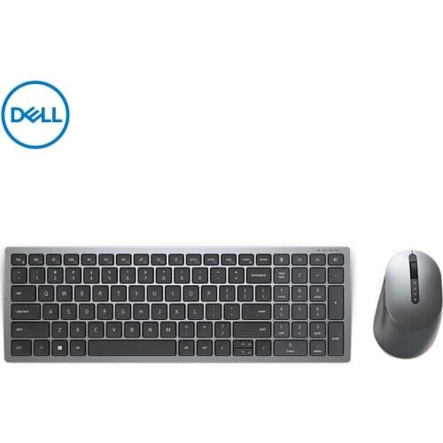 Dell KM7120W Multi-Device Wireless Keyboard and Mouse Combo RF Wireless + Bluetooth QWERTY Grey
