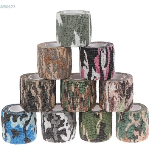 Multi-functional Camo Tape Non-woven Self-adhesive Camouflage Hunting Paintball Airsoft Rifle Waterproof Non-Slip Stealth Tape