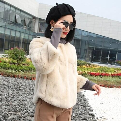 Real Rex Rabbit Fur Coat Female Jacket 2020 Winter Jacket Women Natural Fur Korean Vintage Jackets Chaqueta Mujer MY3550