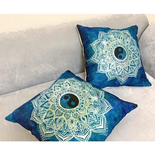 Pillow Cover home decor Bohemia Mandela printed Cushion Covers Poszewka Pillowcase Decorative Sofa Throw Pillows Polyester 45*45