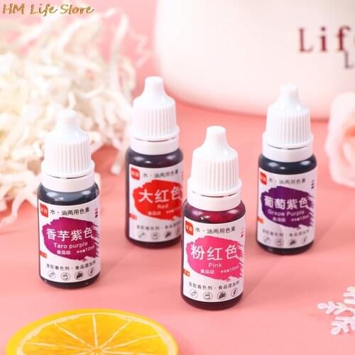 1Pc New 10ML/Bottle Cream Food Coloring Ingredients Cake Fondant Baking Cake Edible Coloring Baking Tools With Multi-color