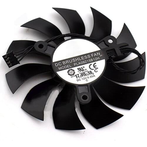 PLA09215B12H Graphics Card Fan 4-pin Brushless Cooling Fan for EVGA GTX 1080TI FTW3 DT GAMING Accessories