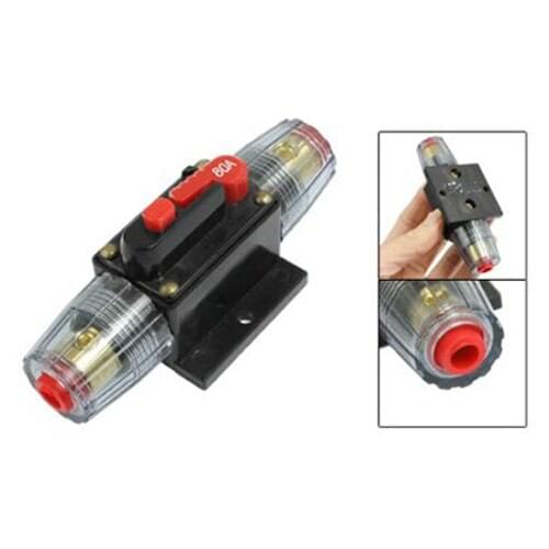 KSOL New Style DC 12V 80A Car Protection Audio Inline Circuit Breaker Fuse