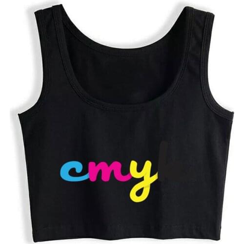 Crop Top Women Cmyk For Graphic Design Lovers Harajuku Tank Top Women Vintage Women Clothes